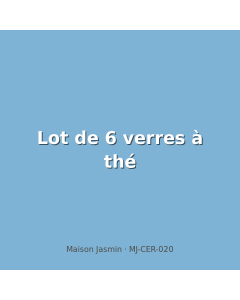 Lot de 6 verres à thé