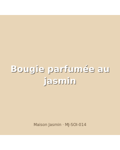 Bougie parfumée au jasmin